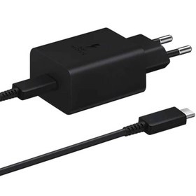 شارژر دیواری سه پین 45 وات سامسونگ مدل EP-T4510 به همراه کابل تبدیل USB-C