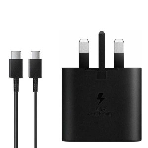 شارژر دیواری سه پین 45 وات سامسونگ مدل EP-T4510 به همراه کابل تبدیل USB-C