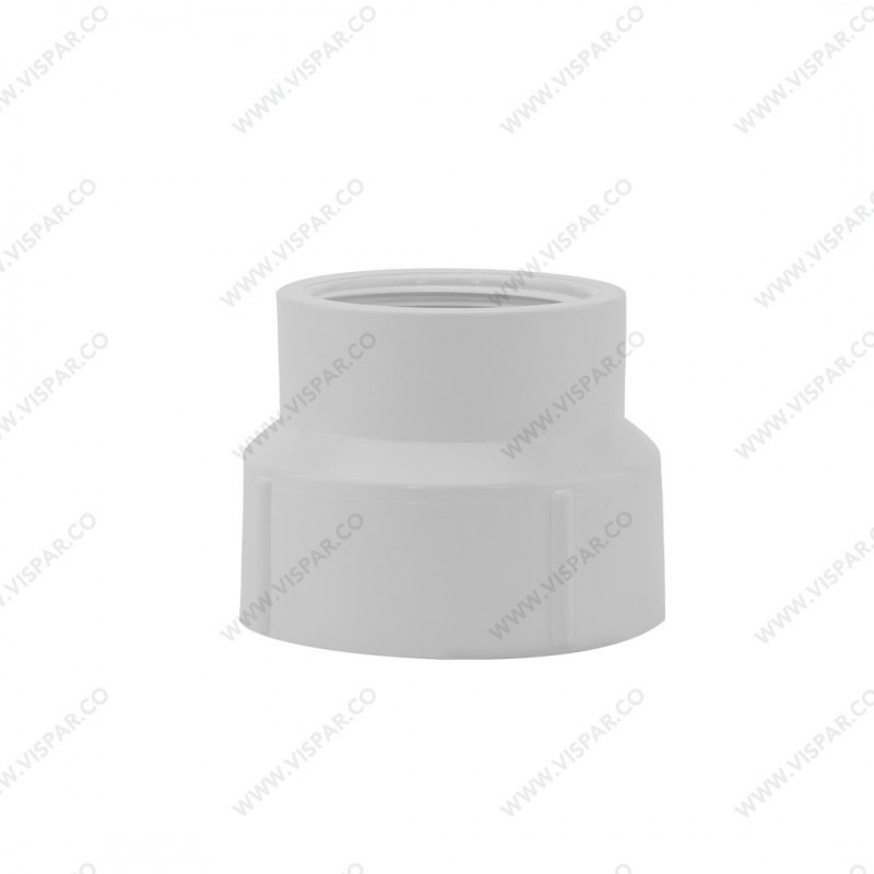تبدیل گلدانی رزوه ای U-PVC سایز  1*3/4 اینچ (3*2/5) ویسپار