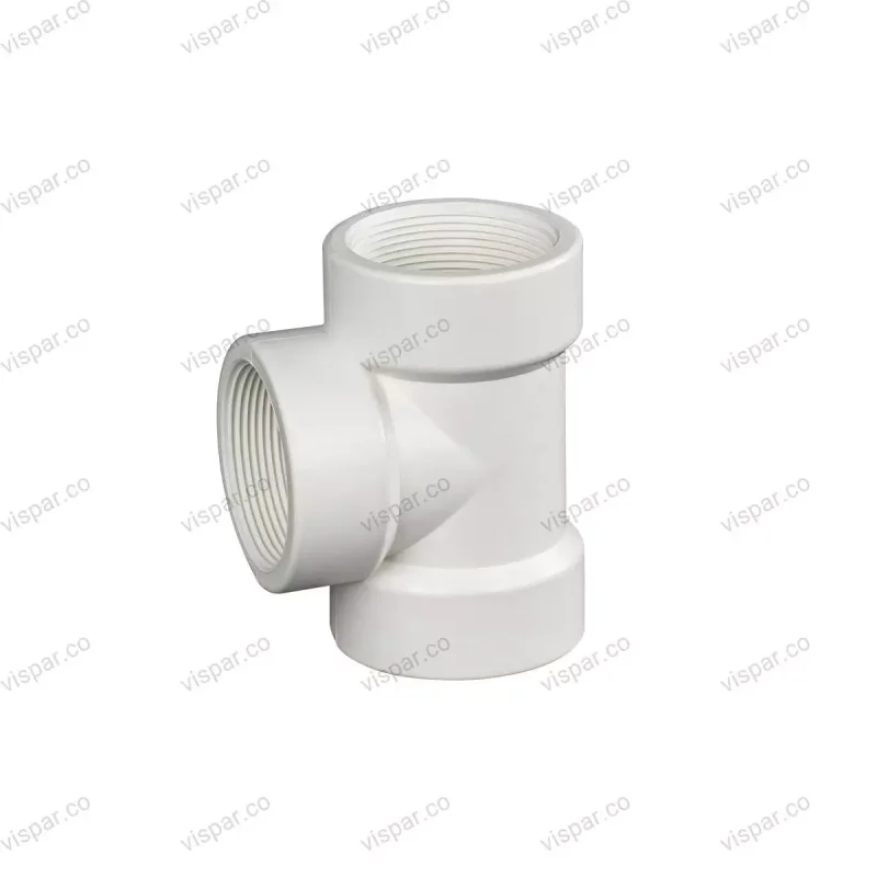 سه راه ماده رزوه ای U-PVC سایز 2 اینچ (6) ویسپار