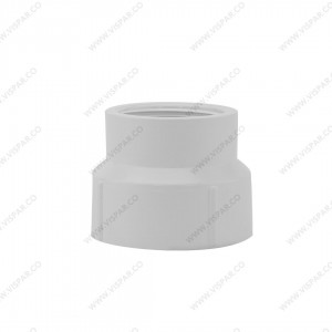 تبدیل گلدانی رزوه ای U-PVC سایز  1/2*3/4 اینچ (2/5*2) ویسپار