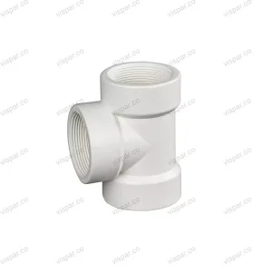 سه راه ماده رزوه ای U-PVC سایز 1/2 1 اینچ (5) ویسپار