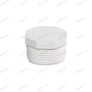 درپوش رزوه ای U-PVC سایز1/4 1 اینچ (4) ویسپار