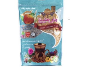 چای بهشت دمنوش میوه ای طعم هل و گل 200 گرمی با بسته بندی پاکت دمنوش به سیب  (معطر)