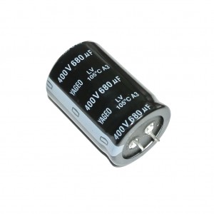 خازن الکترولیت YAGEO یاگئو 680 میکرو فاراد 400 ولت [680uF-400V]