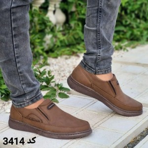 فروش بی نظیر کفش مجلسی و طبی مردانه پسرانه  خاص و باکیفیت رنگ قهوه ای باارسال رایگان کد 5011