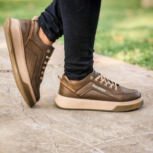 تخفیف کفش  اسپرت پسرانه مردانه مدل برشکا شیک وجذاب رنگ زیتونی با ارسال رایگان کد 5085