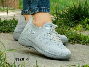 حراج کتونی پیاه روی دخترانه  مدل اسکیچرز  کد 4044 با ارسال رایگان فقط268000  تومان