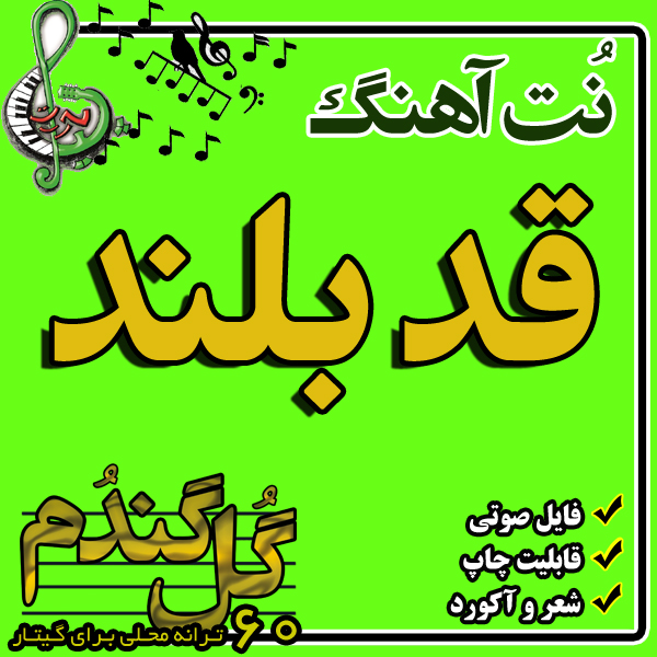 نت گیتار قد بلند