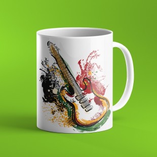 ماگ با طرح گیتار