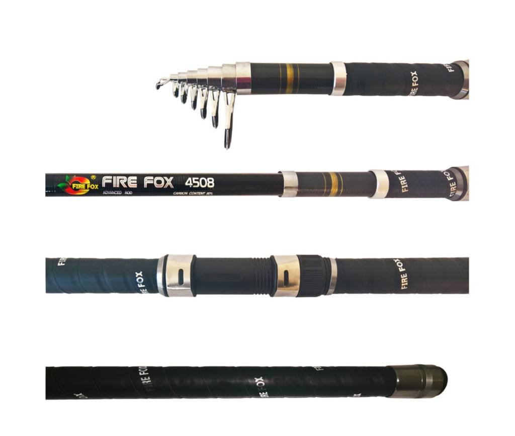 چوب ماهیگیری فایر فاکس متراژ 4/50 کربن 80٪