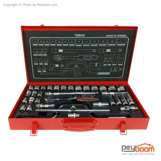 مجموعه 34 عددی آچار بکس توسن مدل T1252-34M