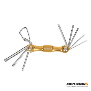 مجموعه 8 عددی آچار ستاره ای تاشو کنزاکس مدل KTK-108