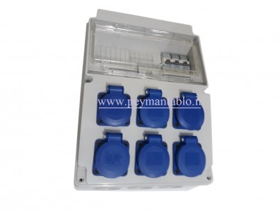 جعبه پریز کارگاهی تک فاز(IP66) آمپراژ 16 (PARSA)