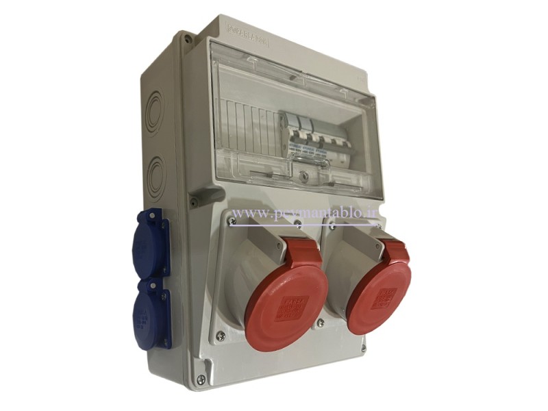 جعبه پریز کارگاهی تک و سه فاز (IP66) آمپراژ 32 آمپر (PARSA)