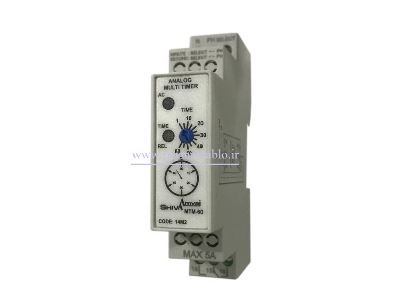 مولتی تایمر آنالوگ (ثانیه/دقیقه) کد SHIVA Amvaj 14M2