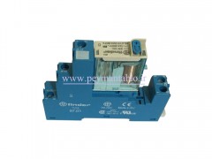 رله مینیاتوری 24 ولت DC تک کنتاکت 16 آمپر Finder(46.61) LED