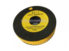 حروف لاتین مربوط به سیم 0.5 تا 2.5 میلیمتر (EC-1)