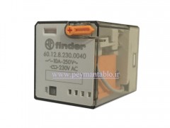 رله چهار گوش 230 ولت AC دو کنتاکت (Finder(60.12