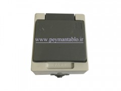 پریز سه فاز 10 آمپر 380 ولت روکار بارانی درب دار ( پارت الکتریک)