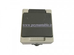 پریز سه فاز 10 آمپر 380 ولت روکار بارانی درب دار ( پارت الکتریک)