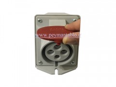 پریز سه فاز 380 ولت 32 آمپر سیار - دیواری (سه فاز + ارت) (PARSA)
