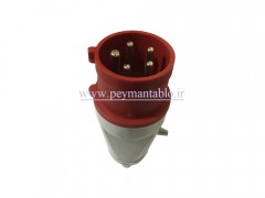 نر و مادگی پنج شاخ (سه فاز+نول+ارت) 32 آمپر دیواری - سیار (PARSA)