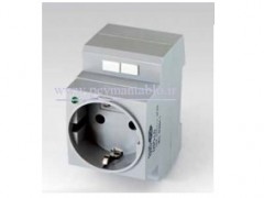 پریز تک فاز (ریلی) چراغدار (LED) ولتاژ 250 ولت 16 آمپر RAAD