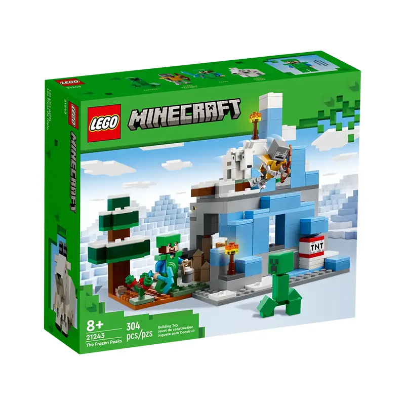 لگو ماینکرفت 304 قطعه مدل  Mincraft The Frozen کد 21243