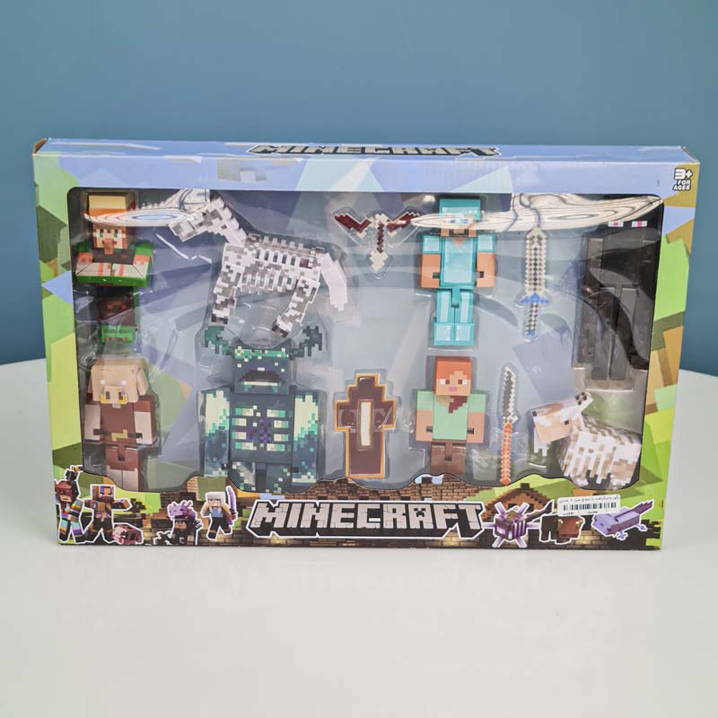 مینی فیگور 8 عددی ماینکرفت MINECRAFT کد P/19744/B
