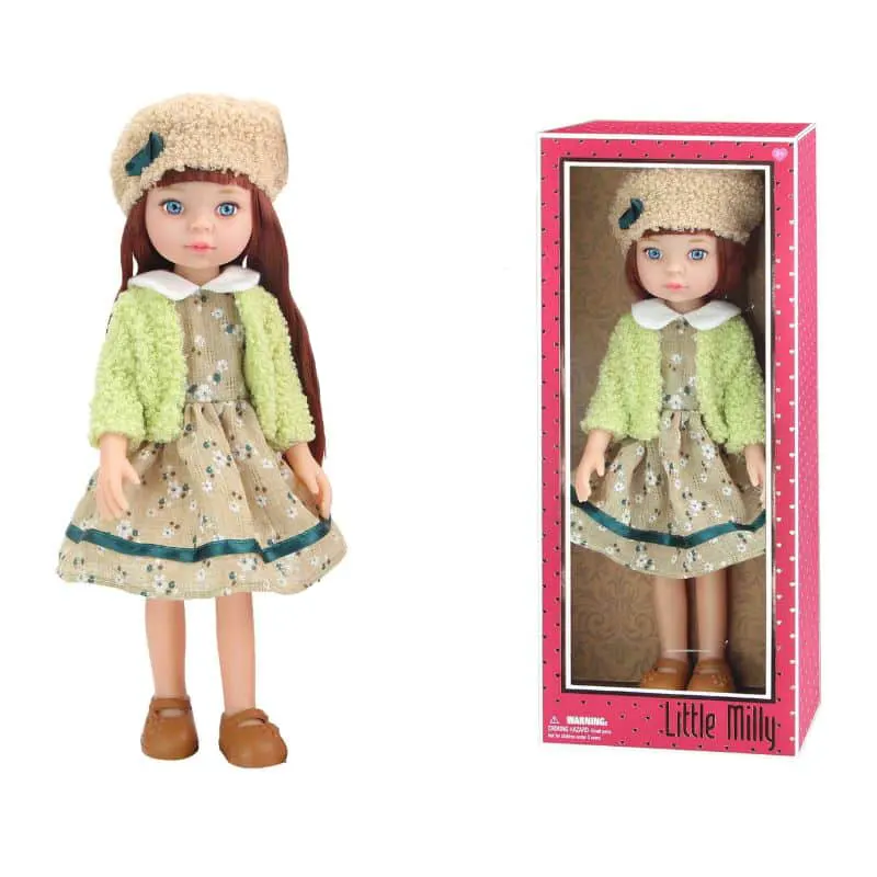 عروسک دخترانه LITTLE MILLY لباس کرم کد 91071