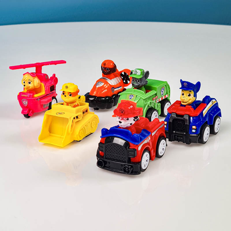 فیگور 6 عددی سگهای نگهبان پاوپاترول paw patrol با ماشین  مدل P/G6/A