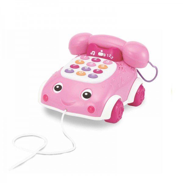 اسباب بازی تلفن موزیکال کودک رنگ صورتی Winfun مدل 006630