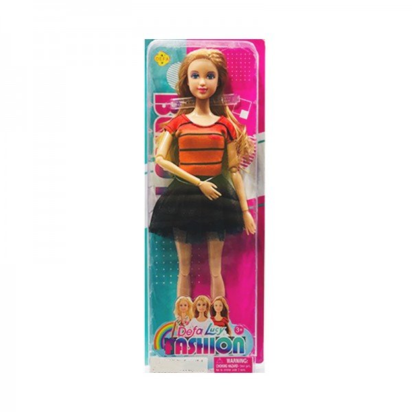 عروسک باربی دفا با لباس قرمز مدل 8406