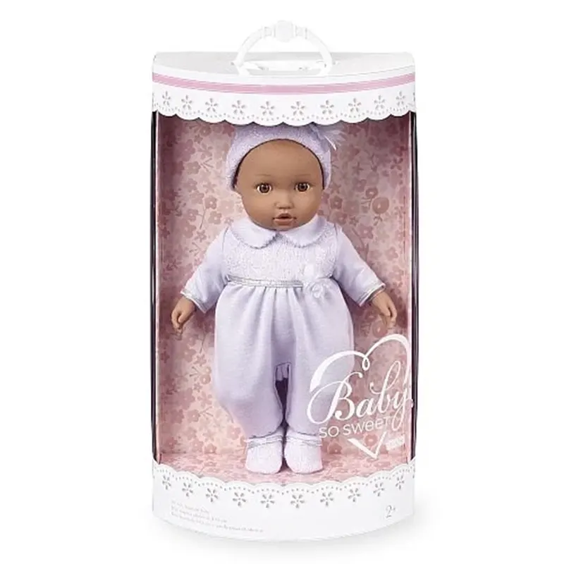 عروسک دخترانه نوزادی لباس یاسی BABY SO SWEET کد  5F64255