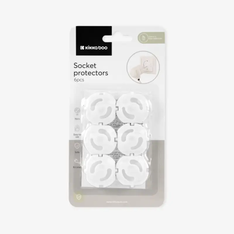 محافظ 6 عددی پریز برق کیکابو Kikkaboo Socket Protectors کد 201636