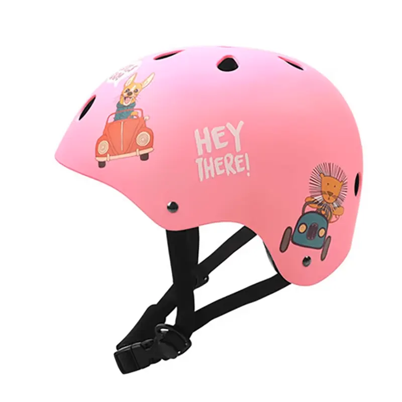 کلاه ایمنی کیک اند رول Kick and roll Scooter سایز M رنگ صورتی کد P/H1/SU