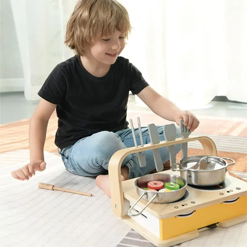 اجاق گاز رومیزی چوبی کلاسیک ورلد Classic World Tabletop Kitchen کد 53863