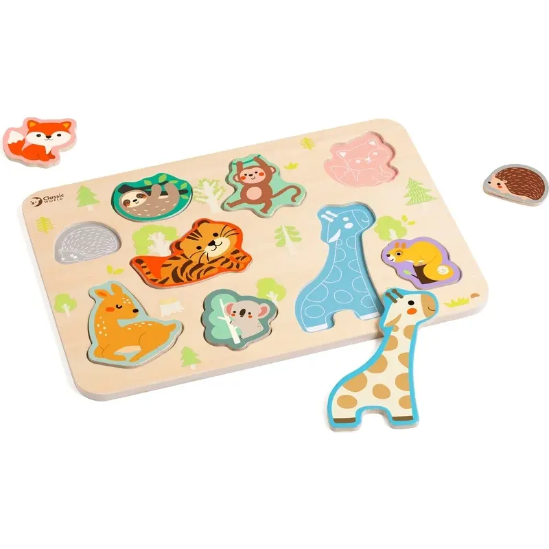 پازل چوبی حیوانات کلاسیک ورلد Classic World Animal Puzzle  کد 40069