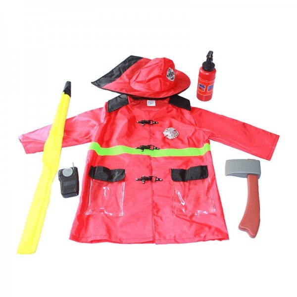 لباس مشاغل کودک آتش نشان با ابزار مدل 4980