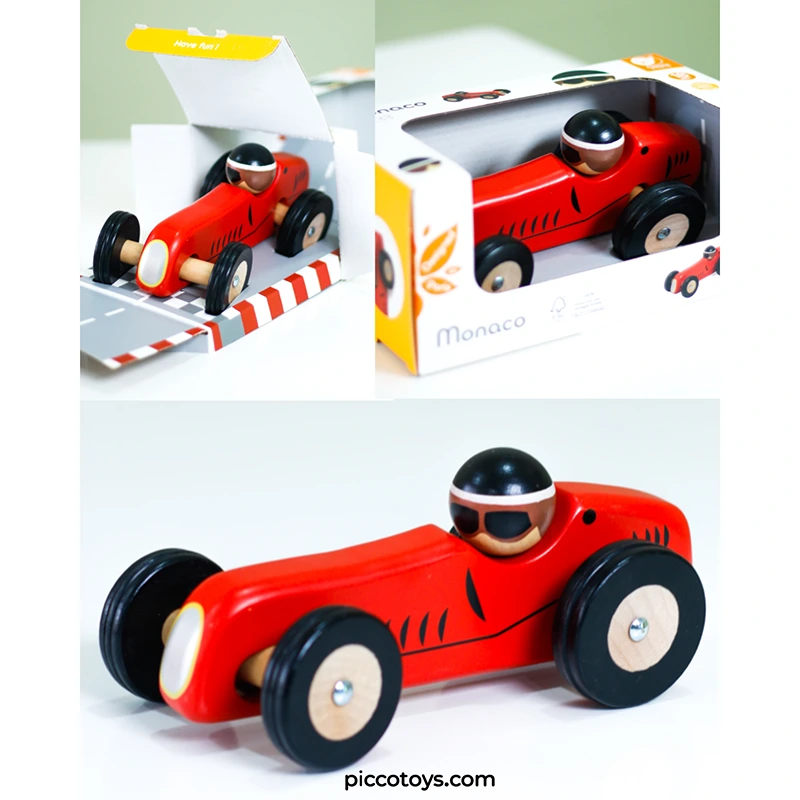 ماشین مسابقه چوبی کلاسیک ورلد مدل Monaco Classic World کد 20233
