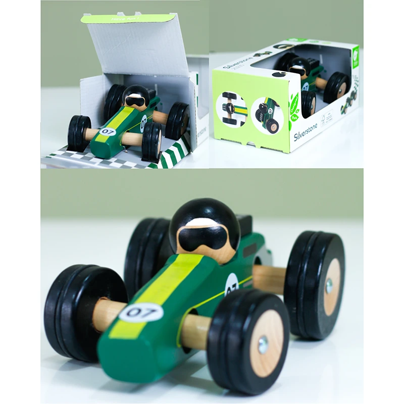 ماشین مسابقه چوبی کلاسیک ورلد مدل Silverstone Classic World کد 20235
