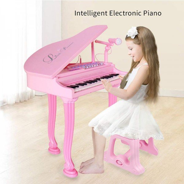 پیانو  اسباب بازی صورتی با میکروفن اسباب بازی مدل 1403