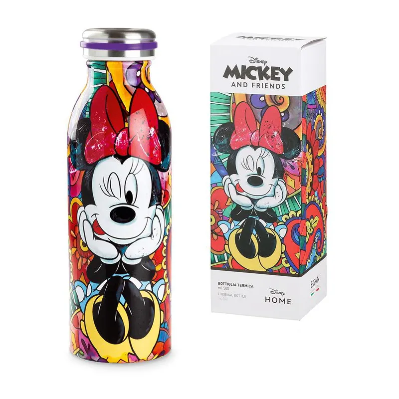 فلاسک کودک ایگان مدل مینی موس egan BOTTIGLIA TERMICA MINNIE 500ML کد 103047