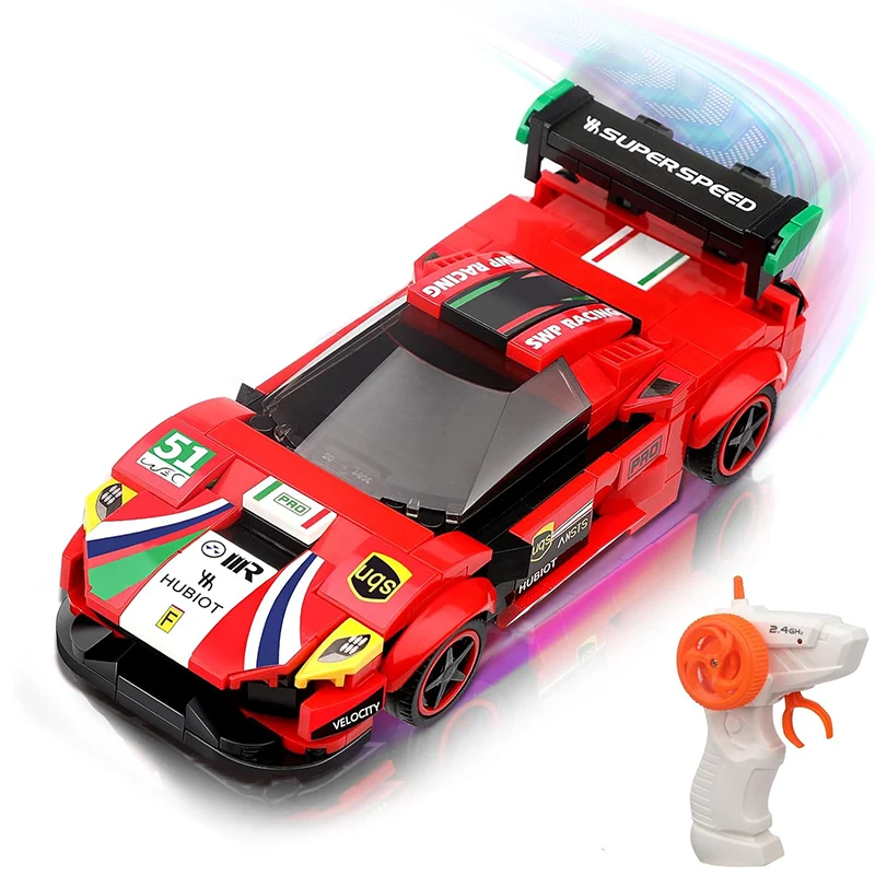 لگو ماشین مسابقه کنترلی 230 تکه مدل block rc car کد 70051