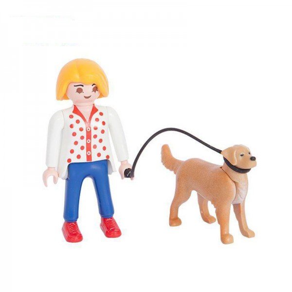آدمک دختر با سگ playmobil مدل 1001