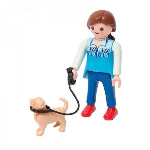 آدمک دختر و سگ کوچک playmobil مدل 10023
