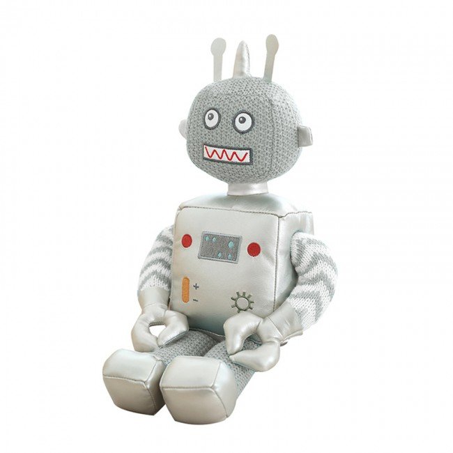 عروسک پولیشی ربات نقره ای کوچک مدل 1065