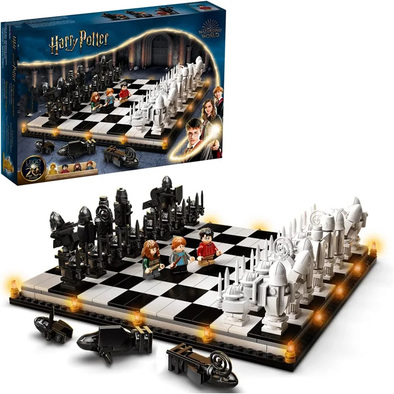 اسباب بازی لگو شطرنج هری پاتر 876 تکه HOGWART WIZARDS CHESS کد H17008