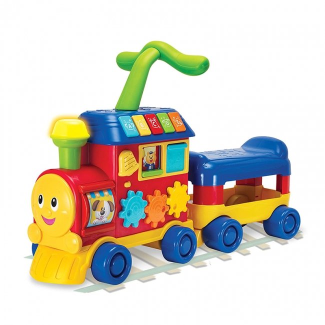 واکر و قطار پایی کودک قرمز  Winfun مدل 00803